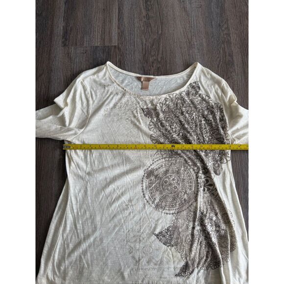 Y2K White Stag rhinestone graphic top - Picture 5 of 6